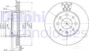 Delphi BG3425 - Əyləc Diski furqanavto.az