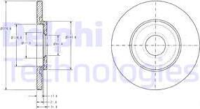 Delphi BG3421C - Əyləc Diski furqanavto.az