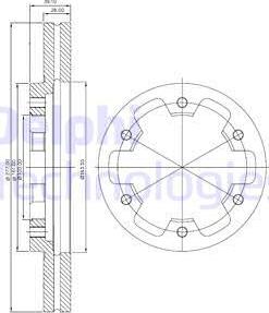 Delphi BG3422 - Əyləc Diski furqanavto.az