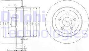 Delphi BG3593 - Əyləc Diski furqanavto.az