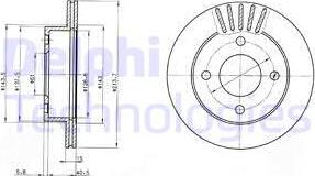 Delphi BG3548 - Əyləc Diski furqanavto.az