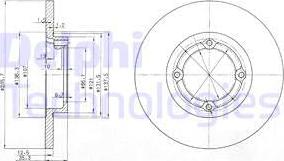 Delphi BG3551 - Əyləc Diski furqanavto.az