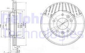 Delphi BG3563 - Əyləc Diski furqanavto.az