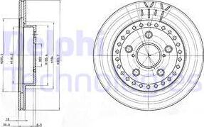 Delphi BG3536 - Əyləc Diski furqanavto.az