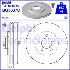 Delphi BG3537C-18B1 - Əyləc Diski furqanavto.az