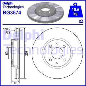 Delphi BG3574 - Əyləc Diski furqanavto.az