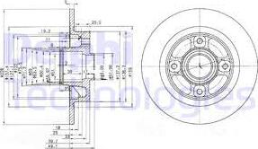 Delphi BG3570 - Əyləc Diski furqanavto.az