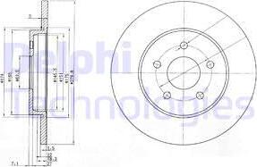 Delphi BG3663 - Əyləc Diski furqanavto.az