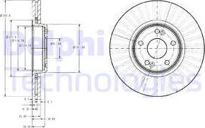 Delphi BG3688 - Əyləc Diski furqanavto.az