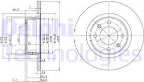 Delphi BG3621 - Əyləc Diski furqanavto.az