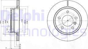 Delphi BG3041C - Əyləc Diski furqanavto.az