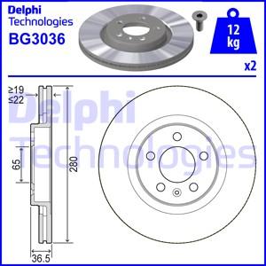 Delphi BG3036-C - Əyləc Diski furqanavto.az