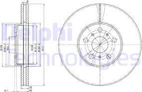 Delphi BG3168 - Əyləc Diski furqanavto.az