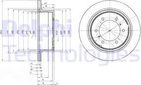 Delphi BG3105 - Əyləc Diski furqanavto.az