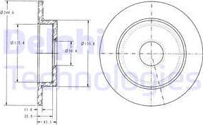 Delphi BG3131 - Əyləc Diski furqanavto.az