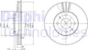 Delphi BG3124 - Əyləc Diski furqanavto.az