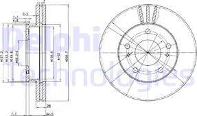 Delphi BG3127 - Əyləc Diski furqanavto.az