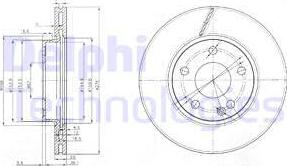 Delphi BG3845C - Əyləc Diski furqanavto.az