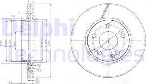 Delphi BG3845 - Əyləc Diski furqanavto.az