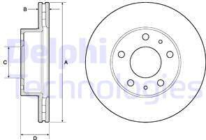 Delphi BG3841 - Əyləc Diski furqanavto.az