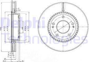 Delphi BG3861 - Əyləc Diski furqanavto.az