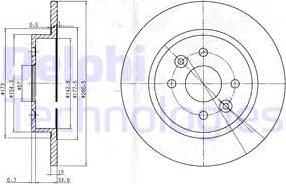 Delphi BG3804 - Əyləc Diski furqanavto.az