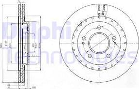 Delphi BG3814 - Əyləc Diski furqanavto.az