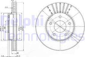 Delphi BG3816 - Əyləc Diski furqanavto.az