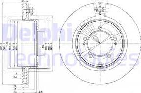 Delphi BG3811 - Əyləc Diski furqanavto.az