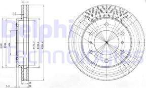 Delphi BG3812 - Əyləc Diski furqanavto.az