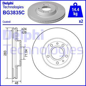 Delphi BG3835C - Əyləc Diski furqanavto.az