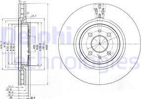 Delphi BG3387 - Əyləc Diski furqanavto.az