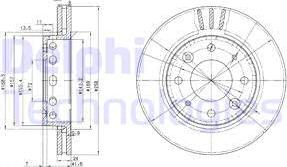 Delphi BG3335 - Əyləc Diski furqanavto.az