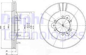 Delphi BG3378 - Əyləc Diski furqanavto.az