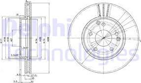 Delphi BG3240C - Əyləc Diski furqanavto.az