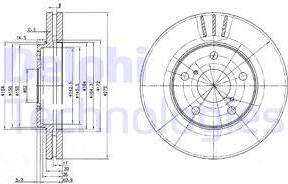 Delphi BG3266 - Əyləc Diski furqanavto.az