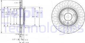 Delphi BG3222 - Əyləc Diski furqanavto.az