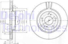 Delphi BG3747 - Əyləc Diski furqanavto.az