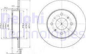 Delphi BG3764 - Əyləc Diski furqanavto.az