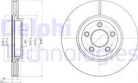 Delphi BG3704 - Əyləc Diski furqanavto.az