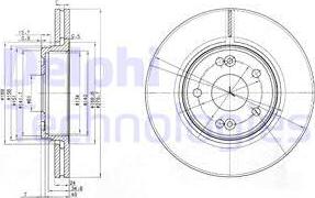 Delphi BG3733 - Əyləc Diski furqanavto.az