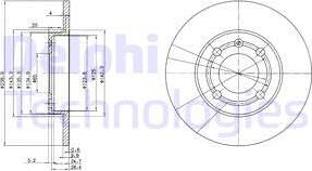 Delphi BG2911 - Əyləc Diski furqanavto.az