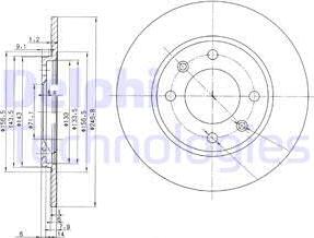 Delphi BG2445 - Əyləc Diski furqanavto.az