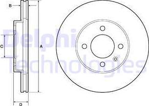 Delphi BG2455 - Əyləc Diski furqanavto.az