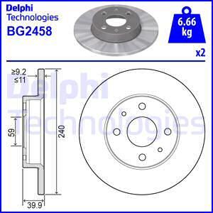 Delphi BG2458 - Əyləc Diski furqanavto.az