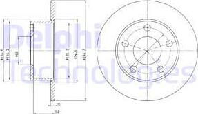 Delphi BG2410 - Əyləc Diski furqanavto.az