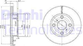 Delphi BG2424C - Əyləc Diski furqanavto.az