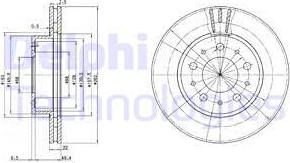 Delphi BG2425C - Əyləc Diski furqanavto.az