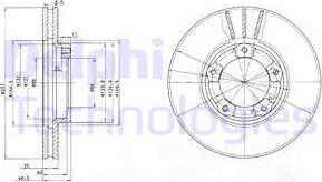 Delphi BG2423 - Əyləc Diski furqanavto.az