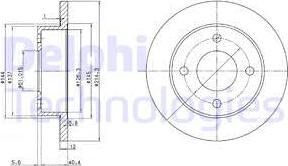 Delphi BG2566 - Əyləc Diski furqanavto.az